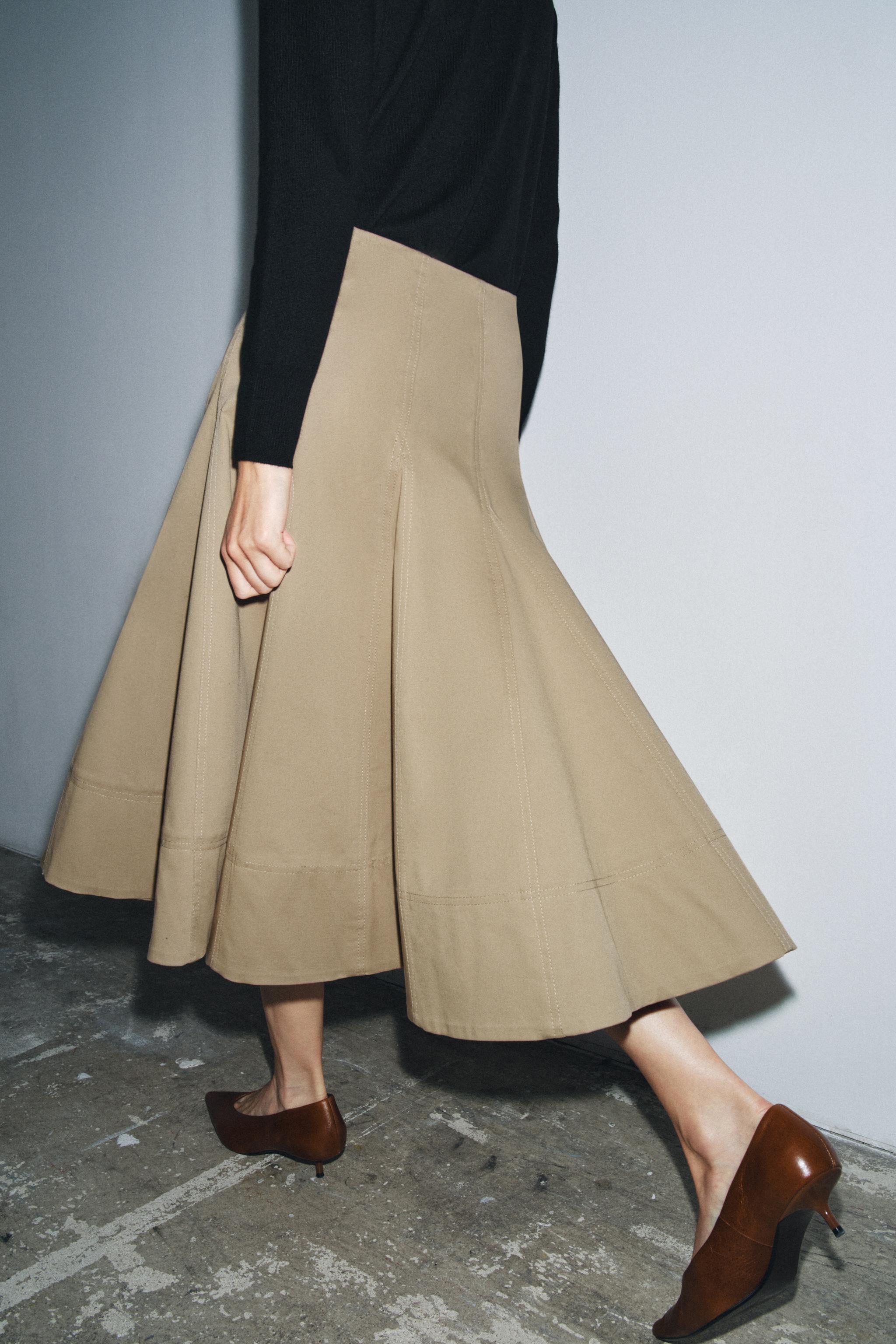 TRENCH MIDI SKIRT ZW COLLECTION